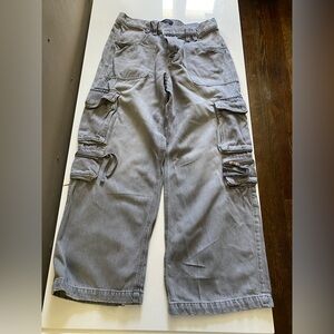Gray Cargo Pants